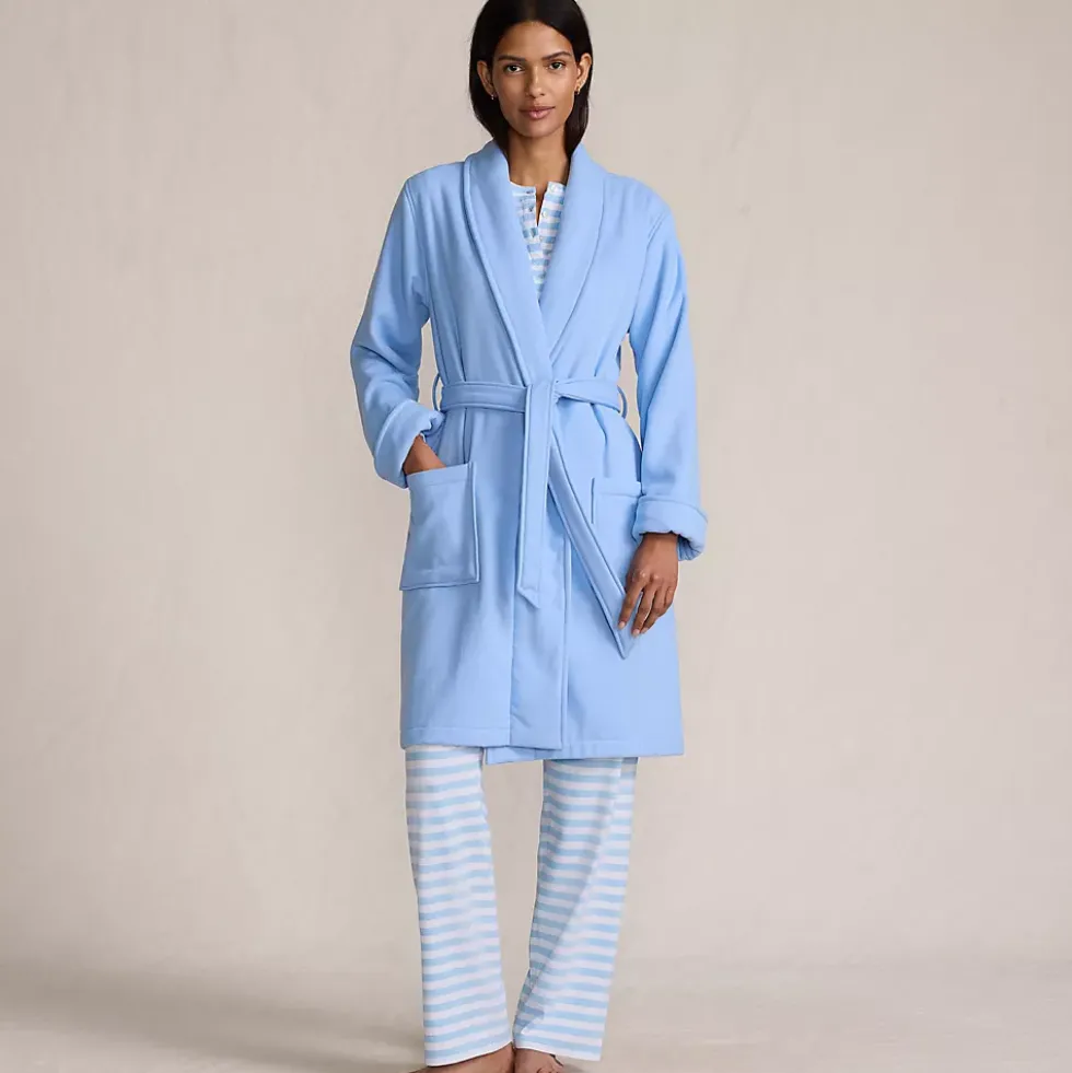 Women's Cotton Terry Knee Length Spa Bath Robe