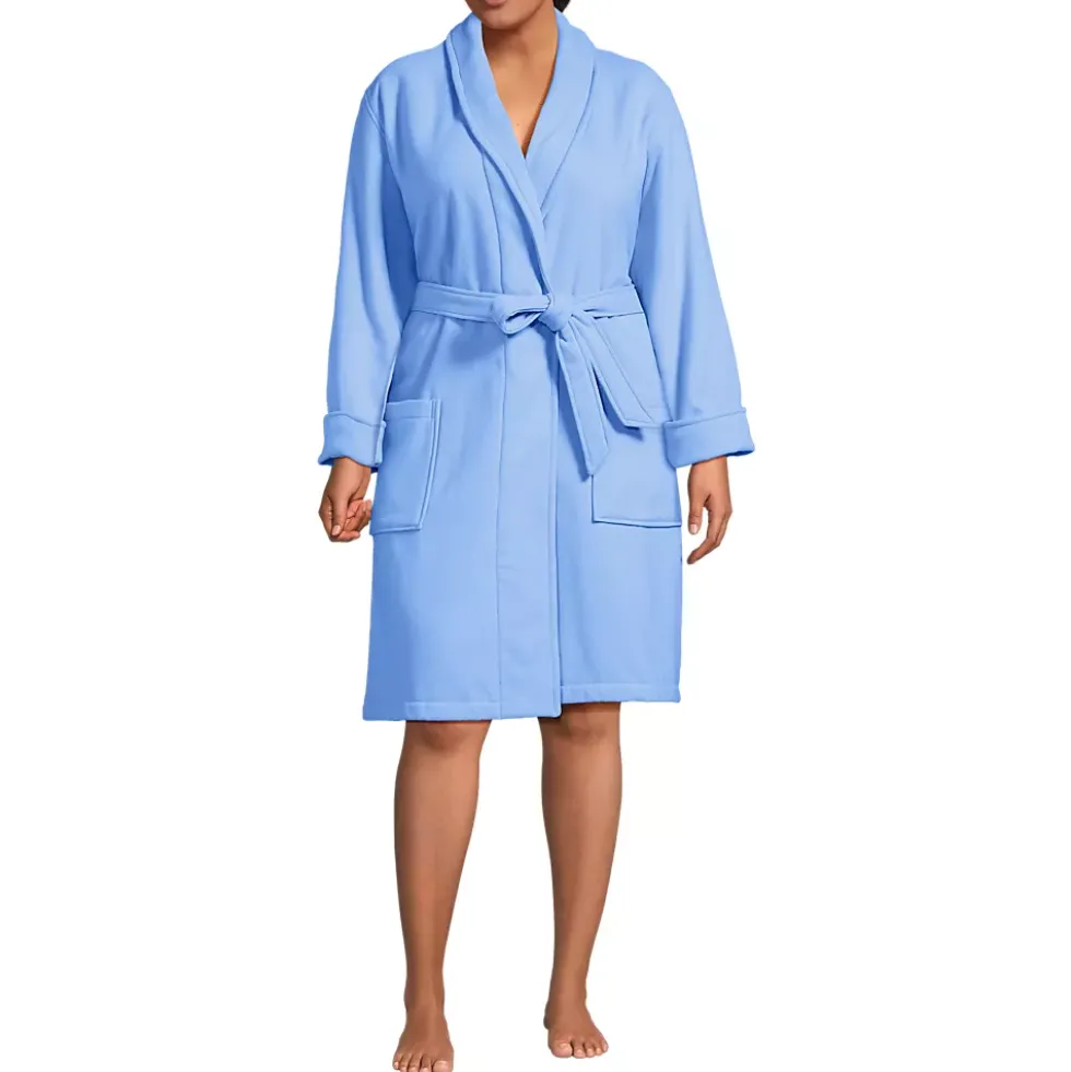 Women's Cotton Terry Knee Length Spa Bath Robe