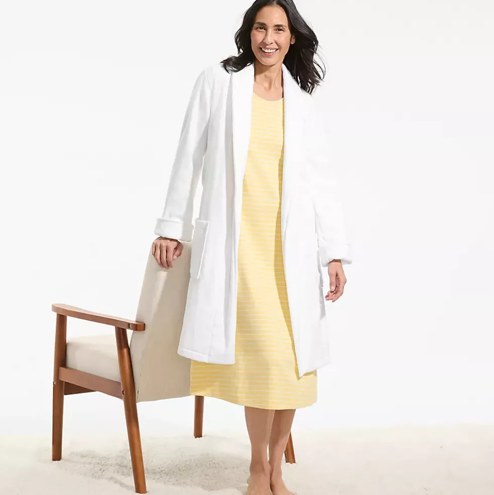 Women's Cotton Terry Knee Length Spa Bath Robe