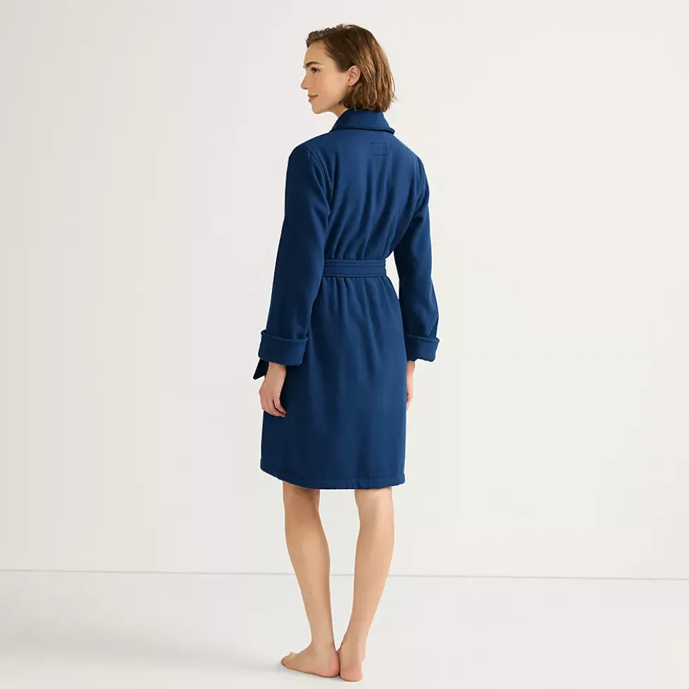 Women's Cotton Terry Knee Length Spa Bath Robe