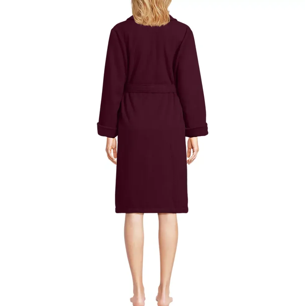 Women's Cotton Terry Knee Length Spa Bath Robe