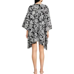 Women's Cotton Tie Front Kimono Cover Up