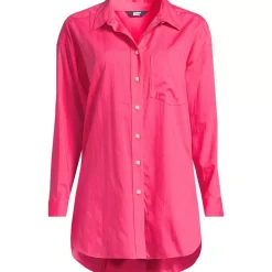 Women's Cotton Voile Billowy Oversized Shirt
