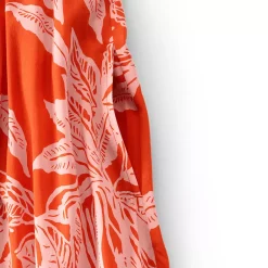 Women's Cotton Voile Vneck Tie Strap Maxi Dress