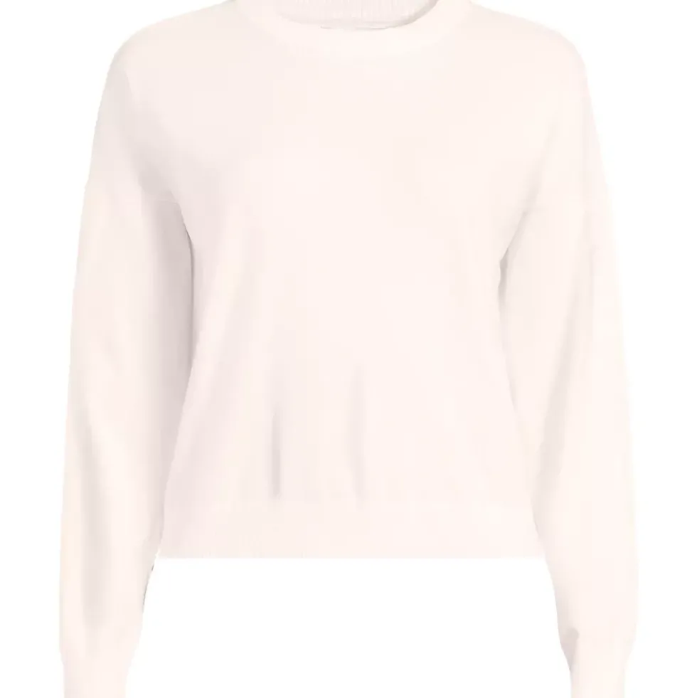 Women's Cotton Wedge Crew Neck Sweater