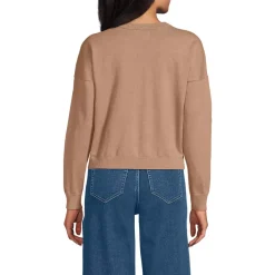 Women's Cotton Wedge Crew Neck Sweater