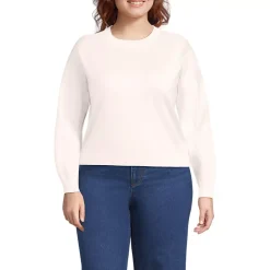 Women's Cotton Wedge Crew Neck Sweater