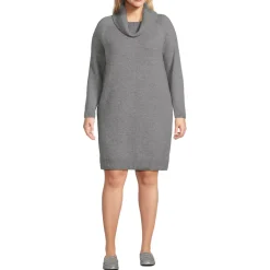 Women's Cozy Lofty Cowl Neck Sweater Dress