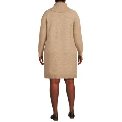 Women's Cozy Lofty Cowl Neck Sweater Dress