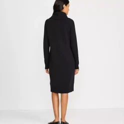 Women's Cozy Lofty Cowl Neck Sweater Dress