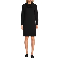 Women's Cozy Lofty Cowl Neck Sweater Dress