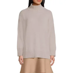 Women's Cozy Lofty Split Hem Turtleneck Sweater