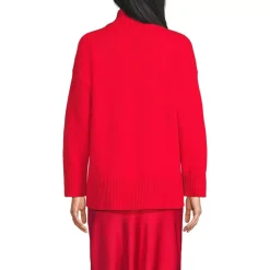 Women's Cozy Lofty Split Hem Turtleneck Sweater