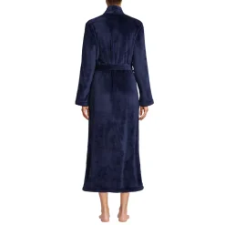 Women's Cozy Plush Long Wrap Robe