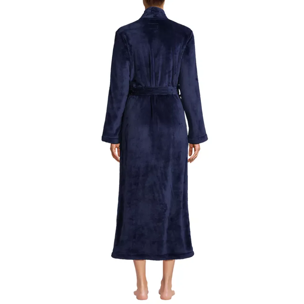 Women's Cozy Plush Long Wrap Robe
