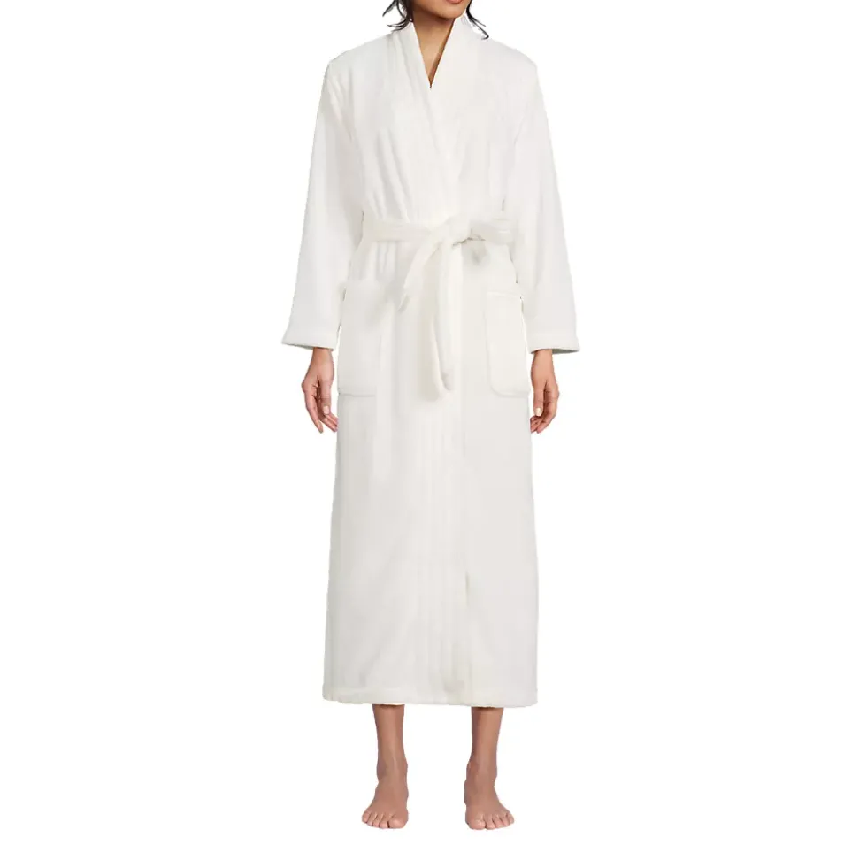 Women's Cozy Plush Long Wrap Robe