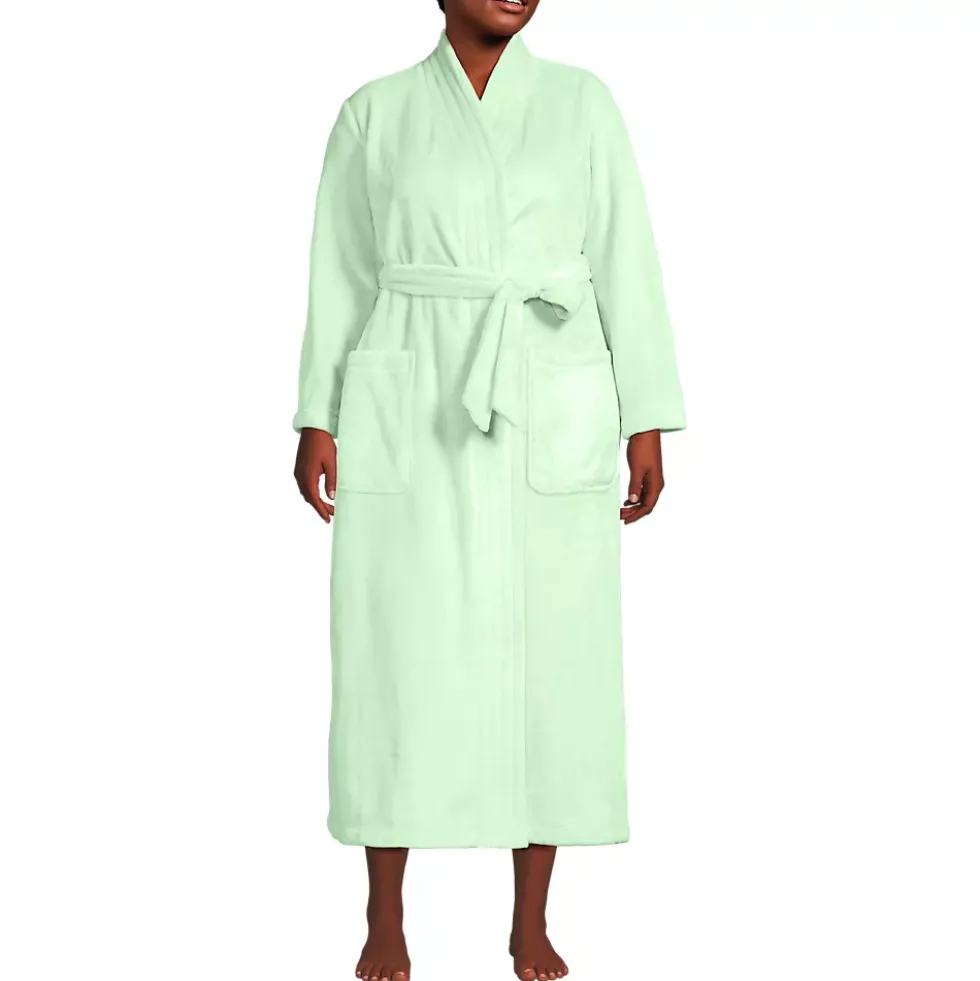 Women's Cozy Plush Long Wrap Robe