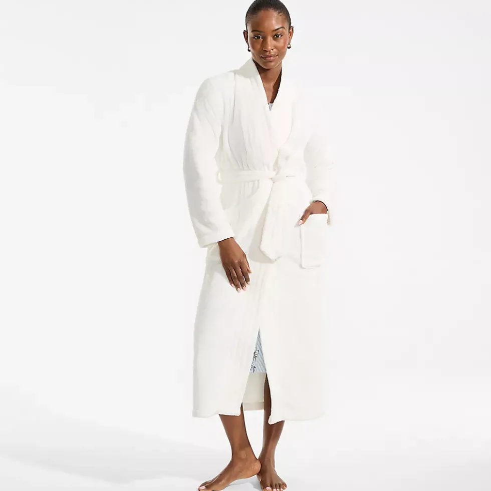 Women's Cozy Plush Long Wrap Robe