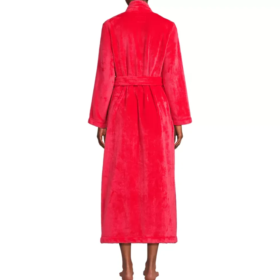 Women's Cozy Plush Long Wrap Robe
