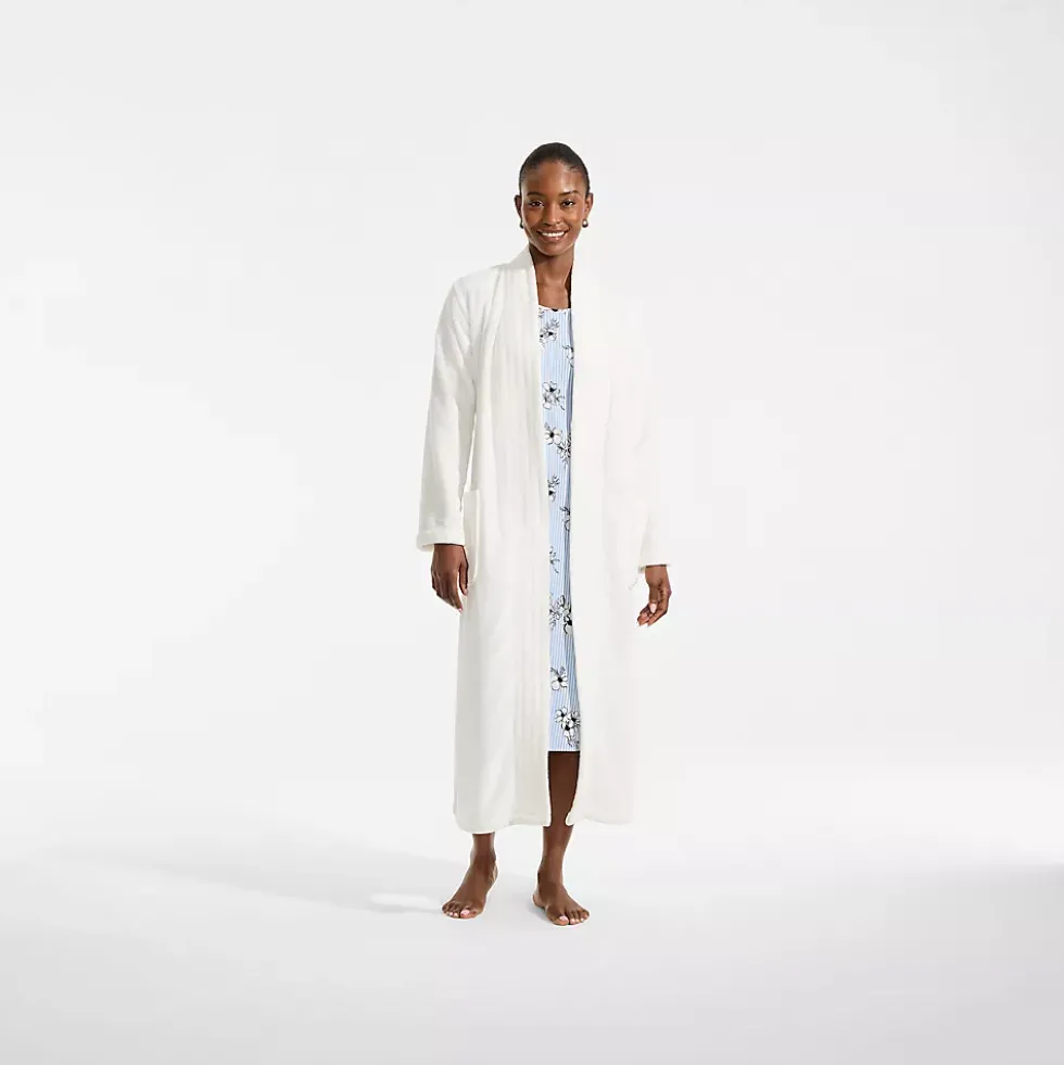Women's Cozy Plush Long Wrap Robe