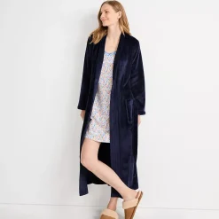 Women's Cozy Plush Long Wrap Robe