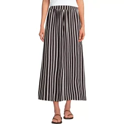 Women's Creaseless High Rise Palazzo Crop Pants
