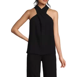 Women's Creaseless Twist Front Halter Top