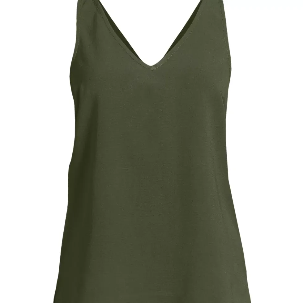 Women's Creaseless Vneck Sleeveless Top