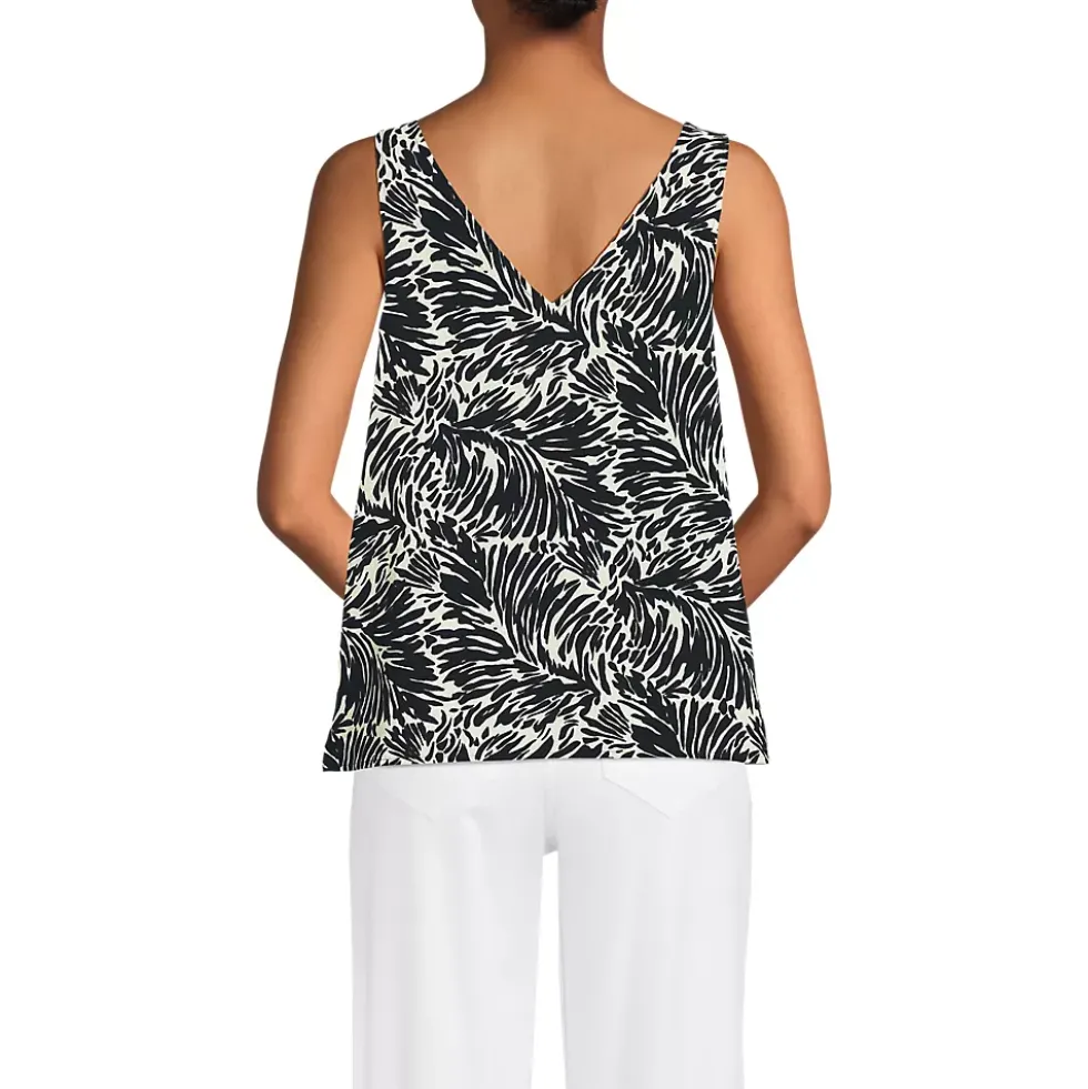 Women's Creaseless Vneck Sleeveless Top