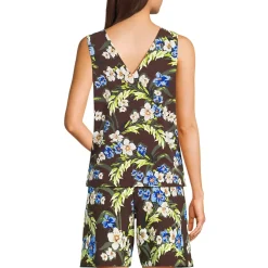 Women's Creaseless Vneck Sleeveless Top