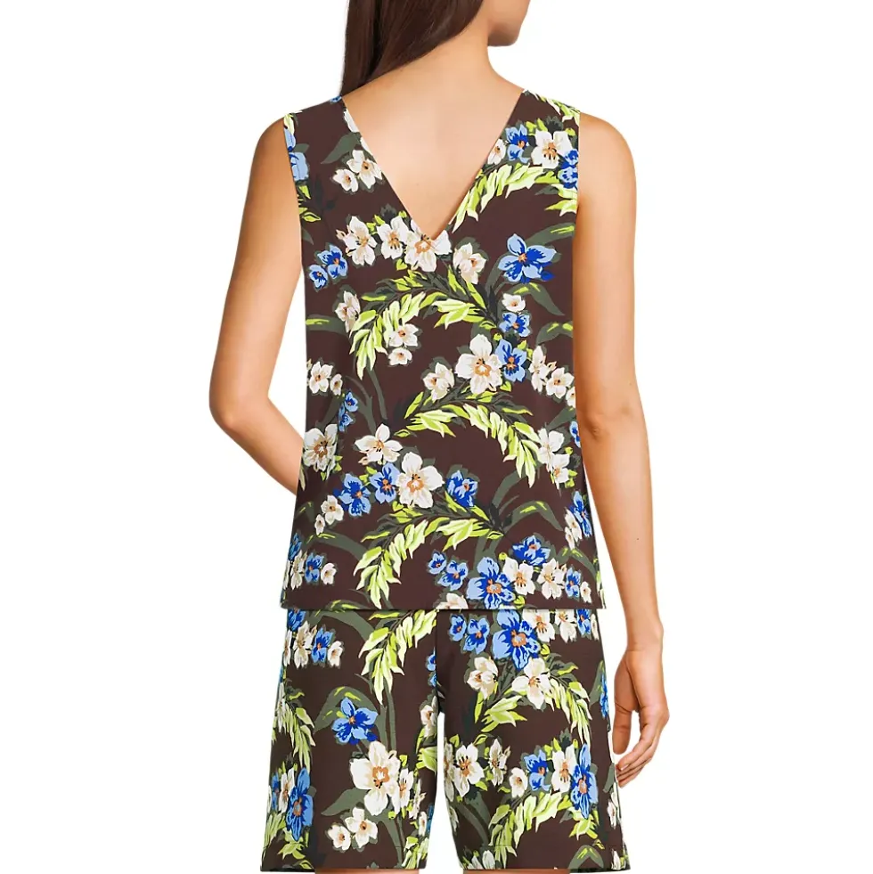 Women's Creaseless Vneck Sleeveless Top