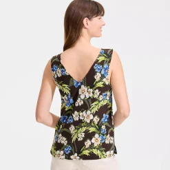 Women's Creaseless Vneck Sleeveless Top