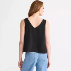 Women's Creaseless Vneck Sleeveless Top