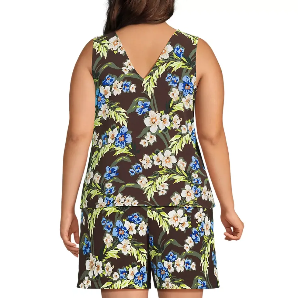 Women's Creaseless Vneck Sleeveless Top
