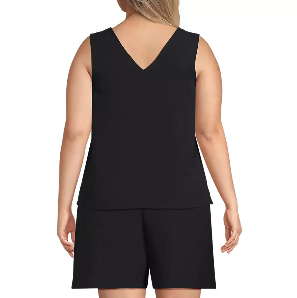 Women's Creaseless Vneck Sleeveless Top