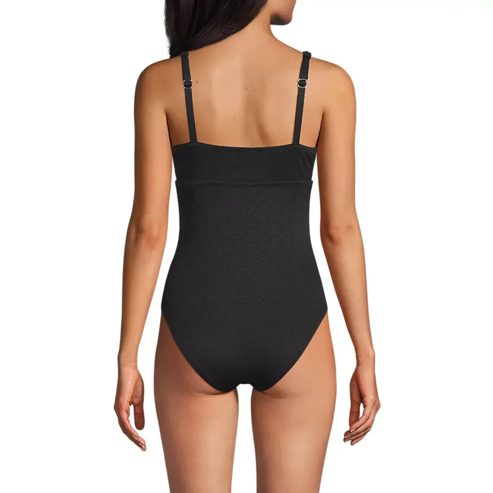 Women's Crepe Rectangular Wire One Piece