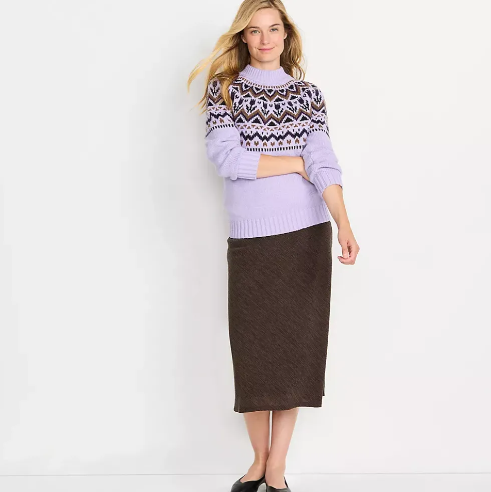 Women's Crinkle Midi Skirt
