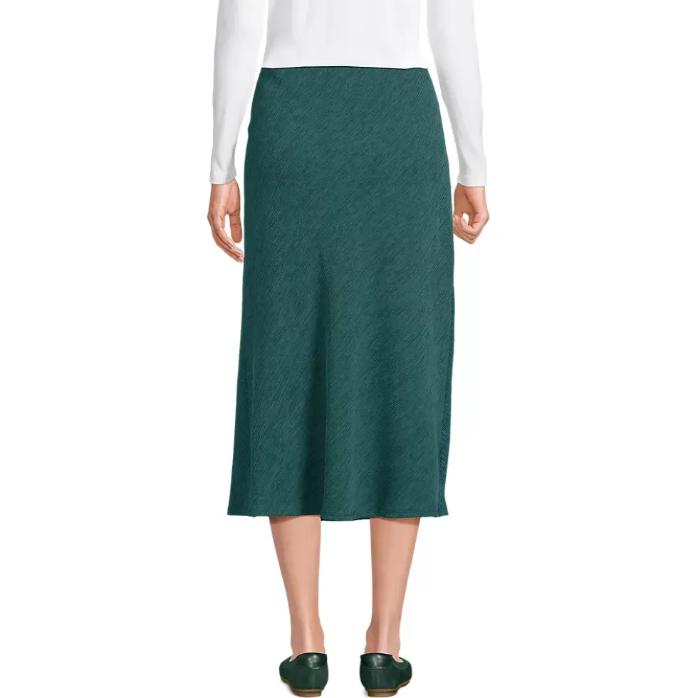 Women's Crinkle Midi Skirt