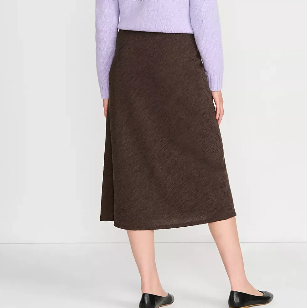 Women's Crinkle Midi Skirt