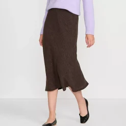 Women's Crinkle Midi Skirt