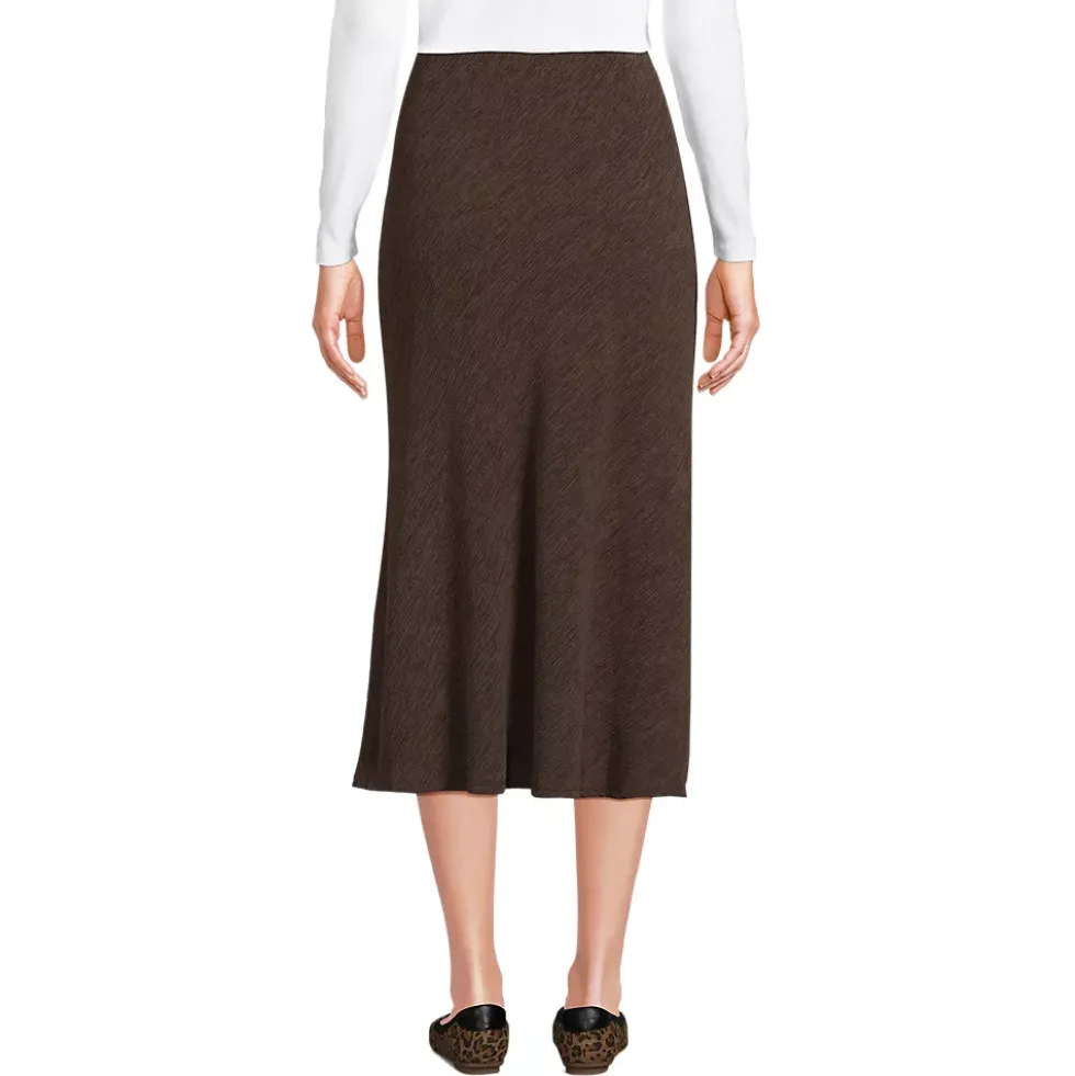 Women's Crinkle Midi Skirt