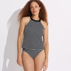 Women's Crochet High Neck Tankini Top