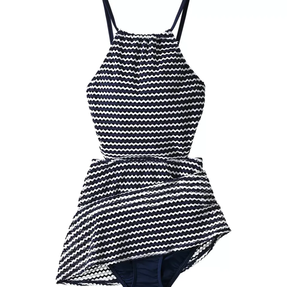Women's Crochet Monokini Swim Dress Swimsuit