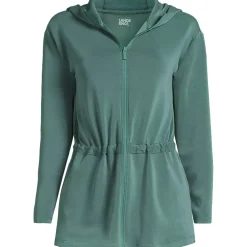 Women's Cupro Long Sleeve Full Zip Tunic Hoodie
