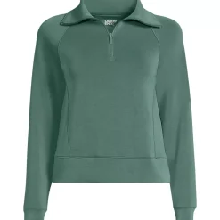 Women's Cupro Long Sleeve Half Zip Pullover