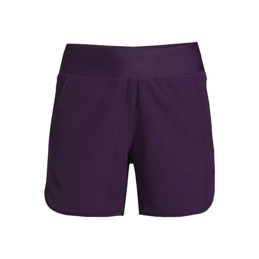 Women's Curvy Fit 5" Quick Dry Board Shorts Swim Shorts with Panty