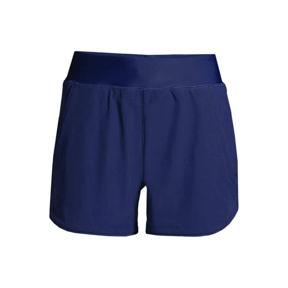 Women's Curvy Fit 5" Quick Dry Board Shorts Swim Shorts with Panty