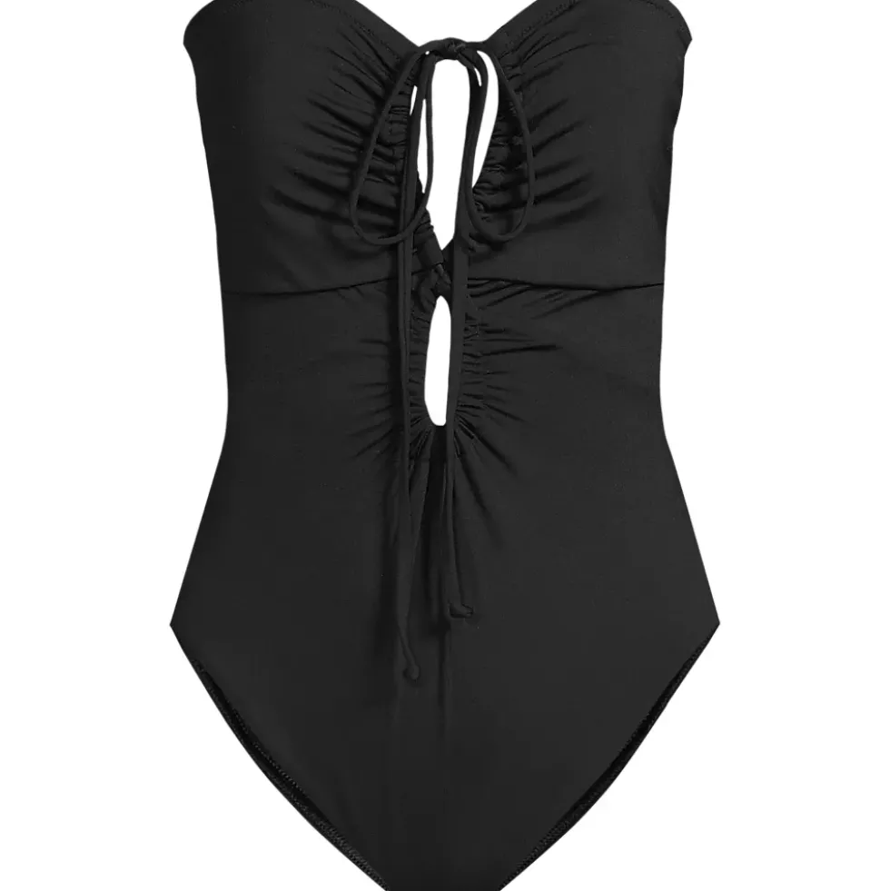 Women's Cut Out Multiway Halter High Leg One Piece Swimsuit