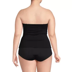 Women's D-Cup Bandeau Tankini Swimsuit Top