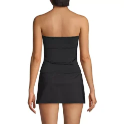 Women's D-Cup Bandeau Tankini Swimsuit Top